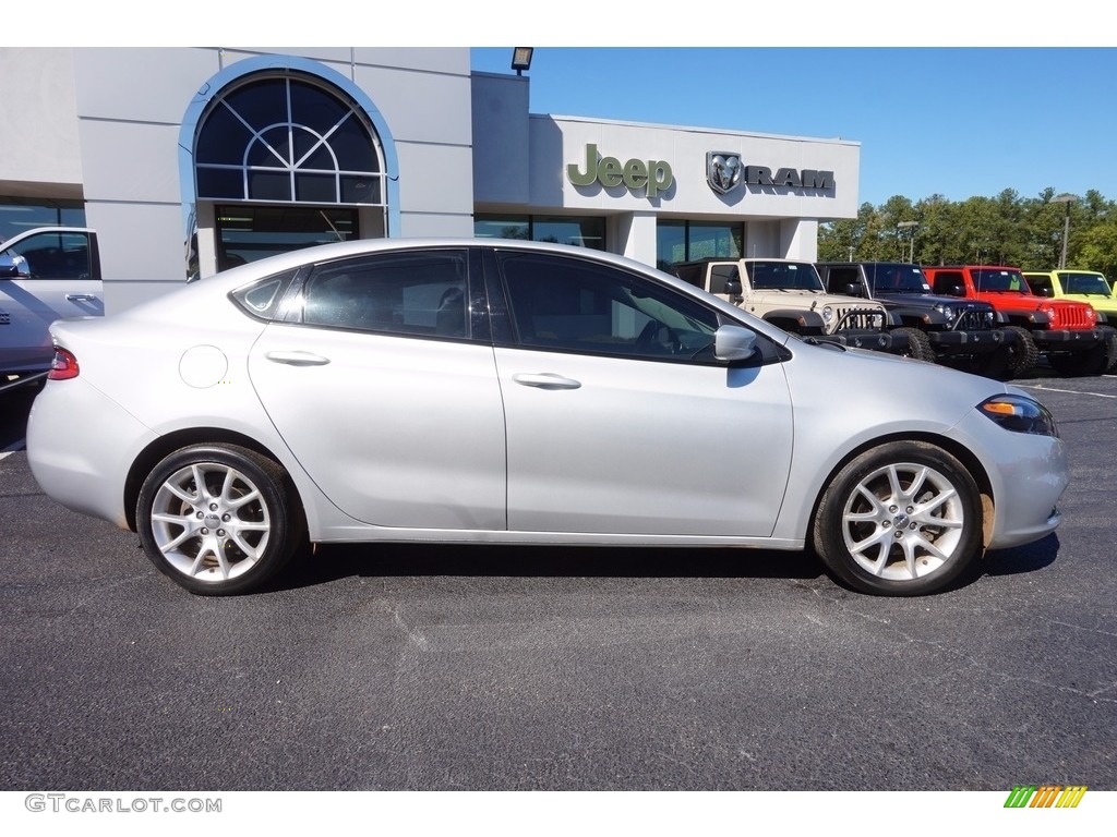 2013 Dart Rallye - Bright Silver Metallic / Black/Light Diesel Gray photo #8