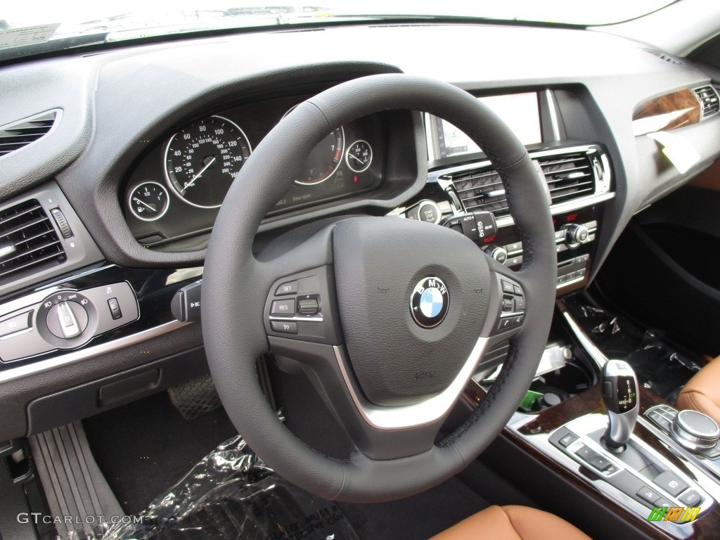 2017 X3 xDrive28i - Deep Sea Blue Metallic / Saddle Brown photo #14