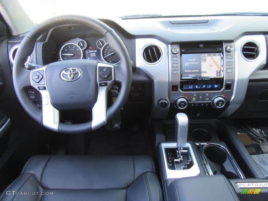 2017 Toyota Tundra Platinum CrewMax 4x4 Black Dashboard Photo #116351117