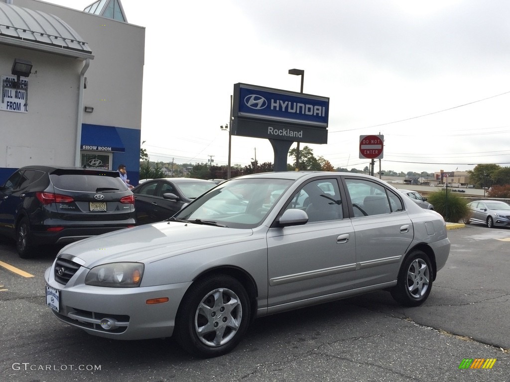 2006 Elantra GLS Sedan - Sterling Silver / Gray photo #1
