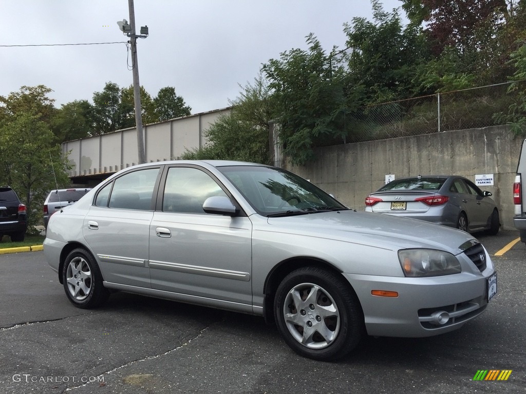 2006 Elantra GLS Sedan - Sterling Silver / Gray photo #3