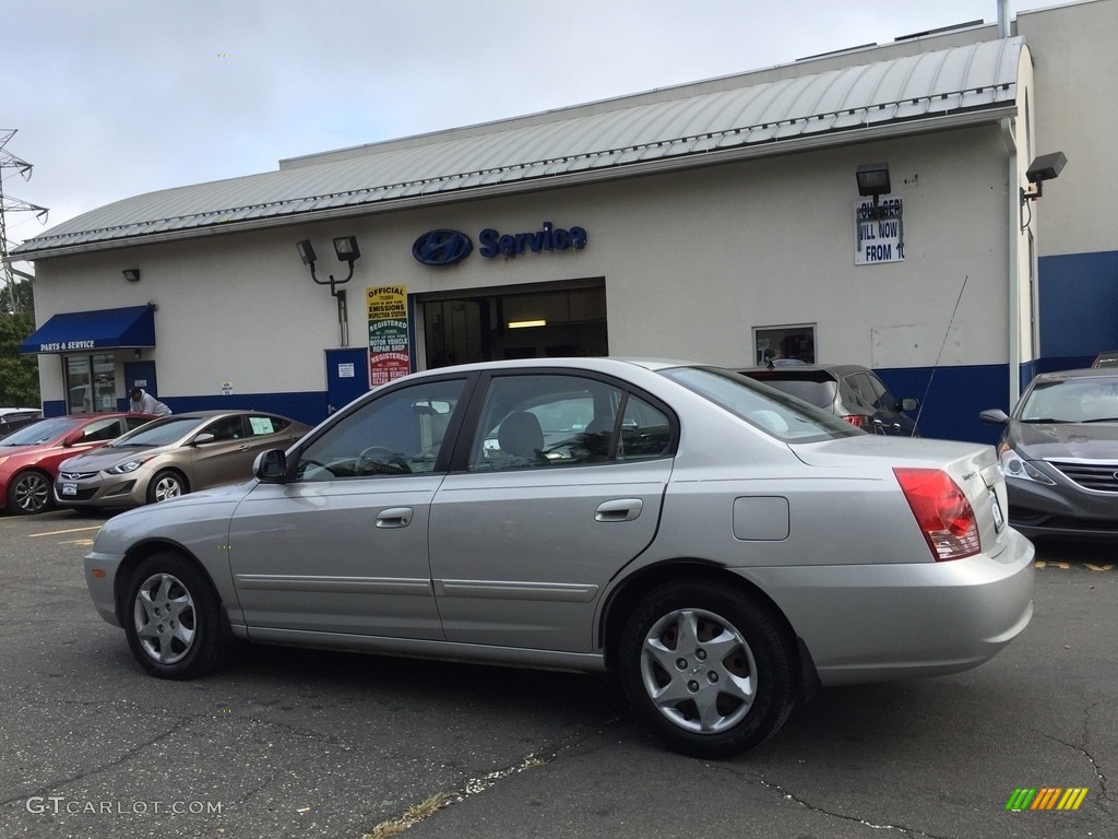 2006 Elantra GLS Sedan - Sterling Silver / Gray photo #6