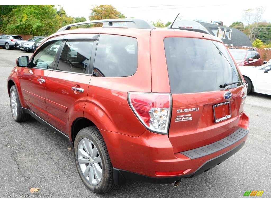 2011 Forester 2.5 X Limited - Paprika Red Metallic / Black photo #10