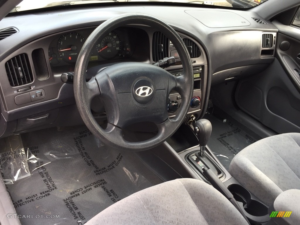 2006 Elantra GLS Sedan - Sterling Silver / Gray photo #9