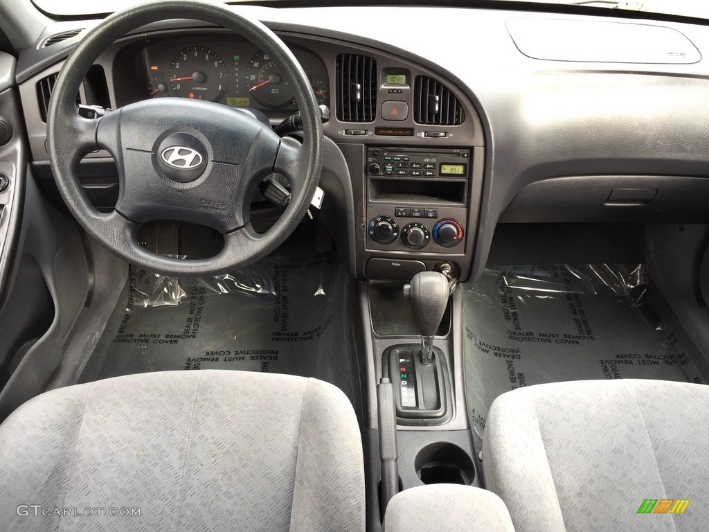 2006 Elantra GLS Sedan - Sterling Silver / Gray photo #11