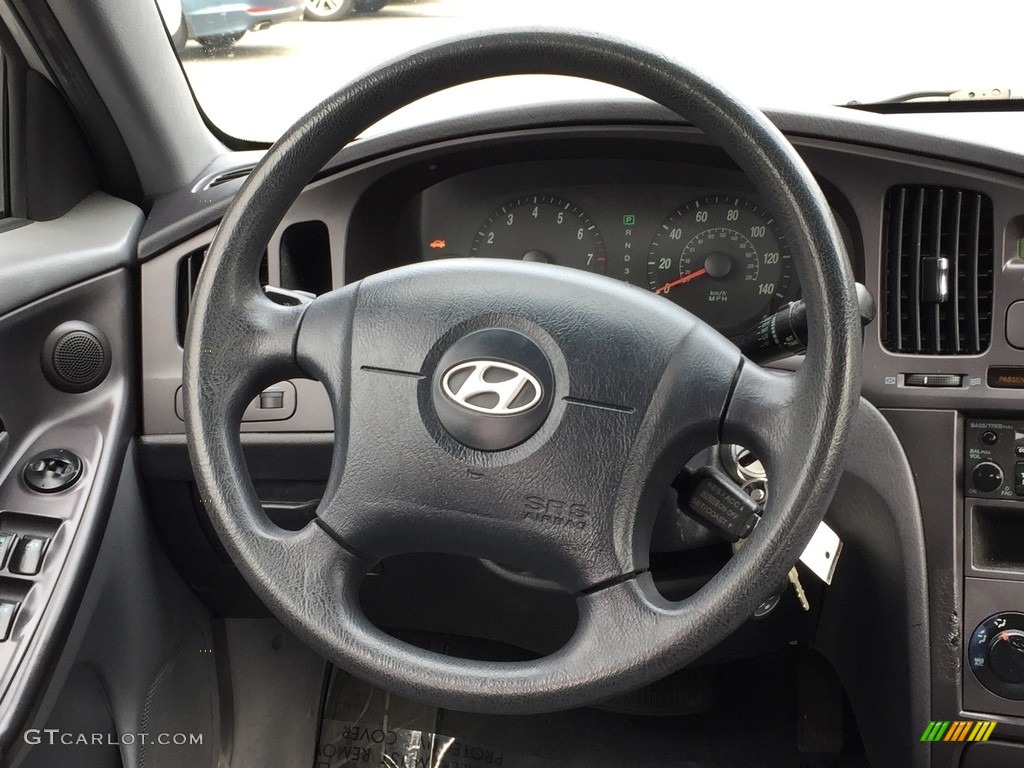 2006 Elantra GLS Sedan - Sterling Silver / Gray photo #14