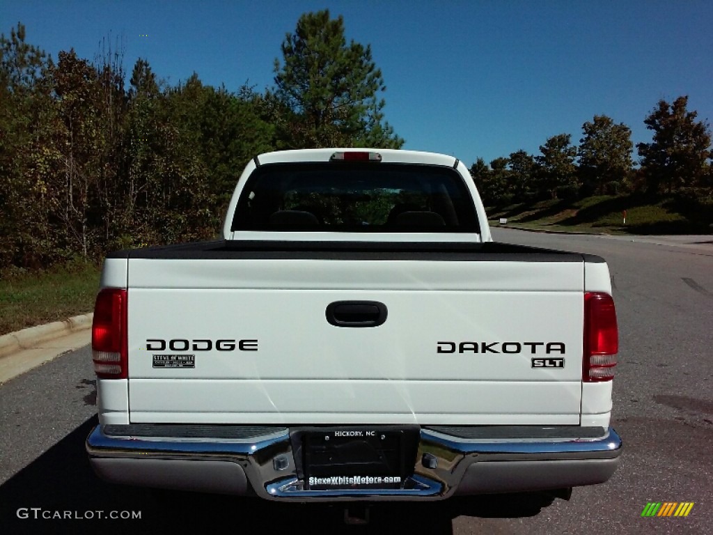 2004 Dakota SLT Quad Cab 4x4 - Bright White / Dark Slate Gray photo #7