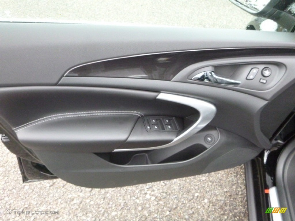 2017 Buick Regal Sport Touring Ebony Door Panel Photo #116355158