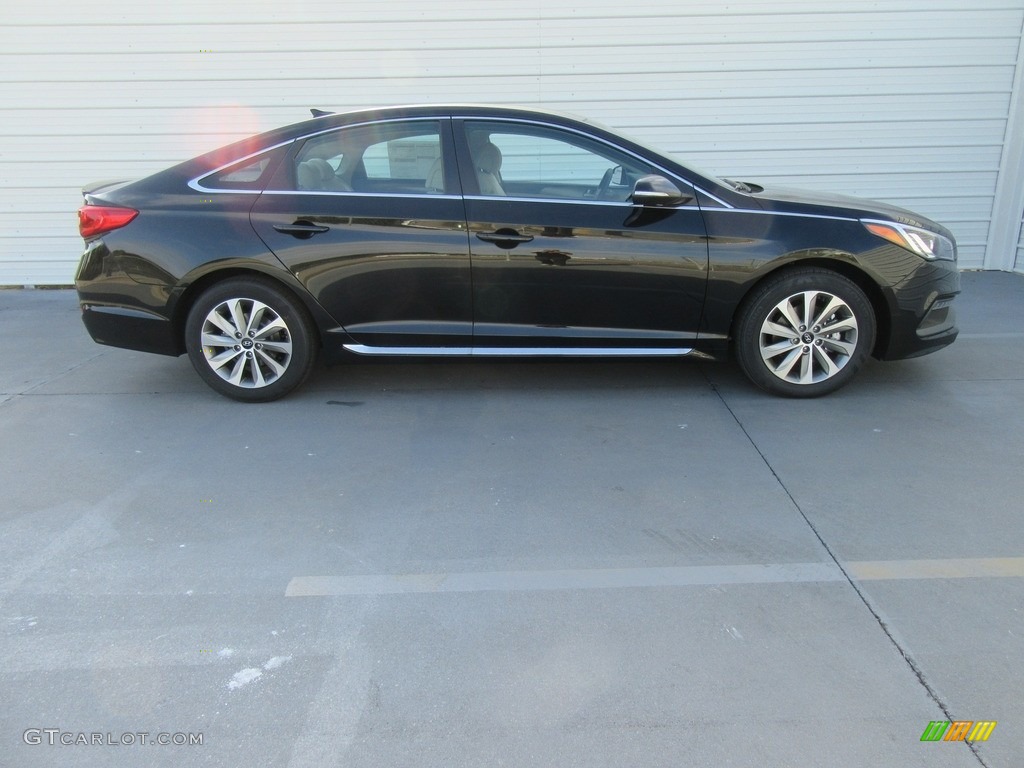 2017 Sonata Sport - Phantom Black / Beige photo #3