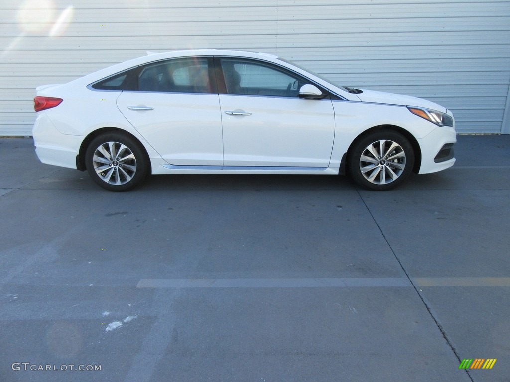 2017 Sonata Sport - Quartz White Pearl / Black photo #3