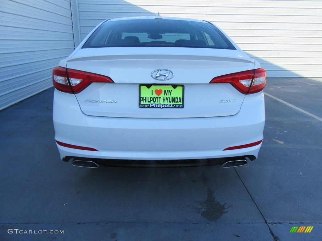 2017 Sonata Sport - Quartz White Pearl / Black photo #5