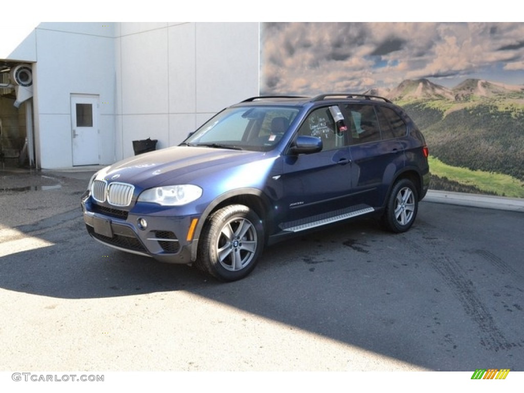 2012 X5 xDrive35d - Deep Sea Blue Metallic / Cinnamon Brown photo #5