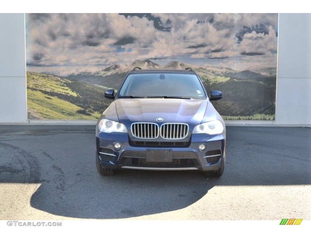 2012 X5 xDrive35d - Deep Sea Blue Metallic / Cinnamon Brown photo #6