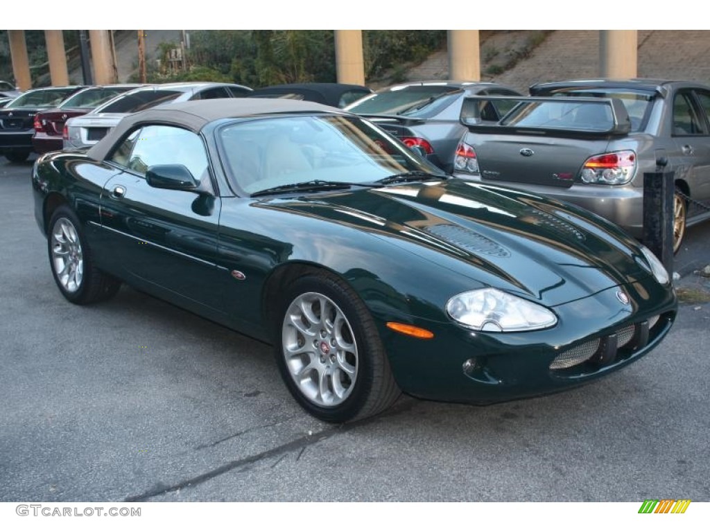 2000 XK XKR Convertible - British Racing Green / Cashmere photo #5