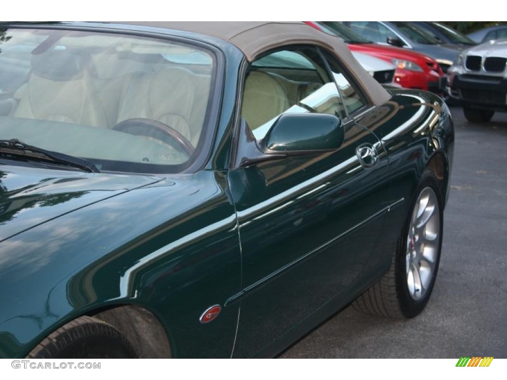 2000 XK XKR Convertible - British Racing Green / Cashmere photo #10