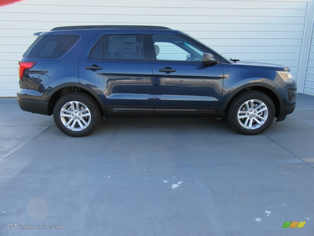2017 Explorer FWD - Blue Jeans / Medium Light Camel photo #3