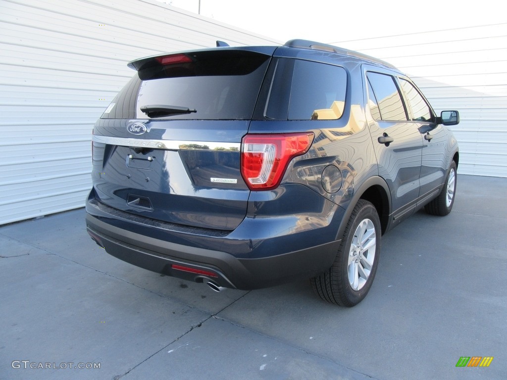 2017 Explorer FWD - Blue Jeans / Medium Light Camel photo #4