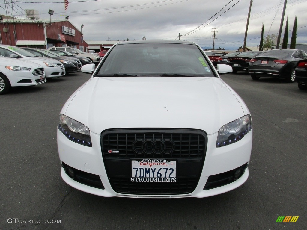 2008 A4 2.0T Special Edition quattro Sedan - Ibis White / Black photo #2