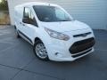 Frozen White 2017 Ford Transit Connect XLT Van Exterior