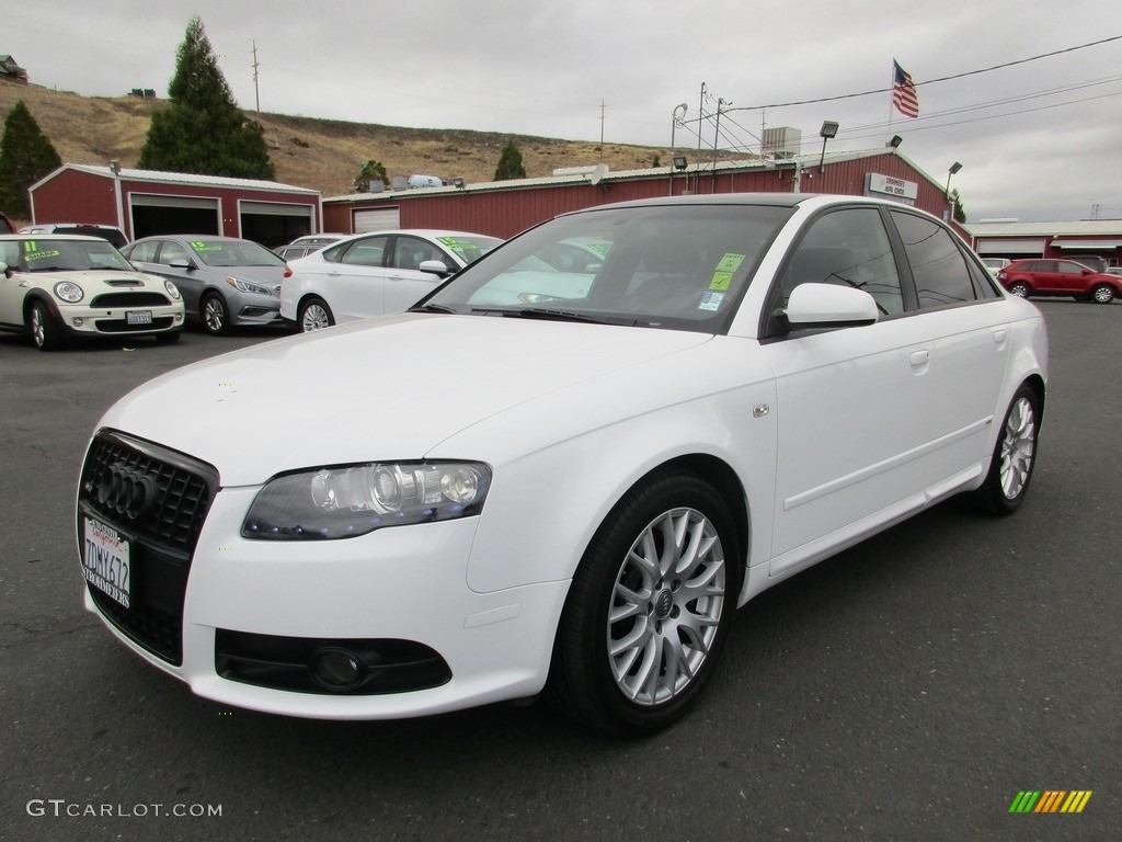 2008 A4 2.0T Special Edition quattro Sedan - Ibis White / Black photo #3