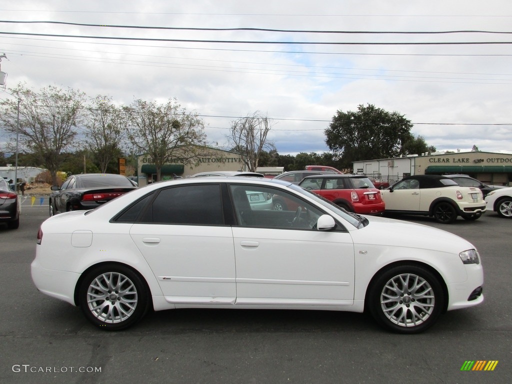 2008 A4 2.0T Special Edition quattro Sedan - Ibis White / Black photo #8