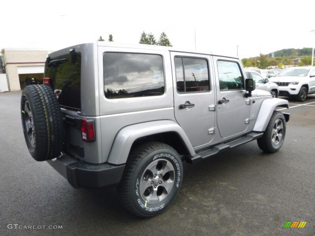 2017 Wrangler Unlimited Sahara 4x4 - Billet Silver Metallic / Black photo #6