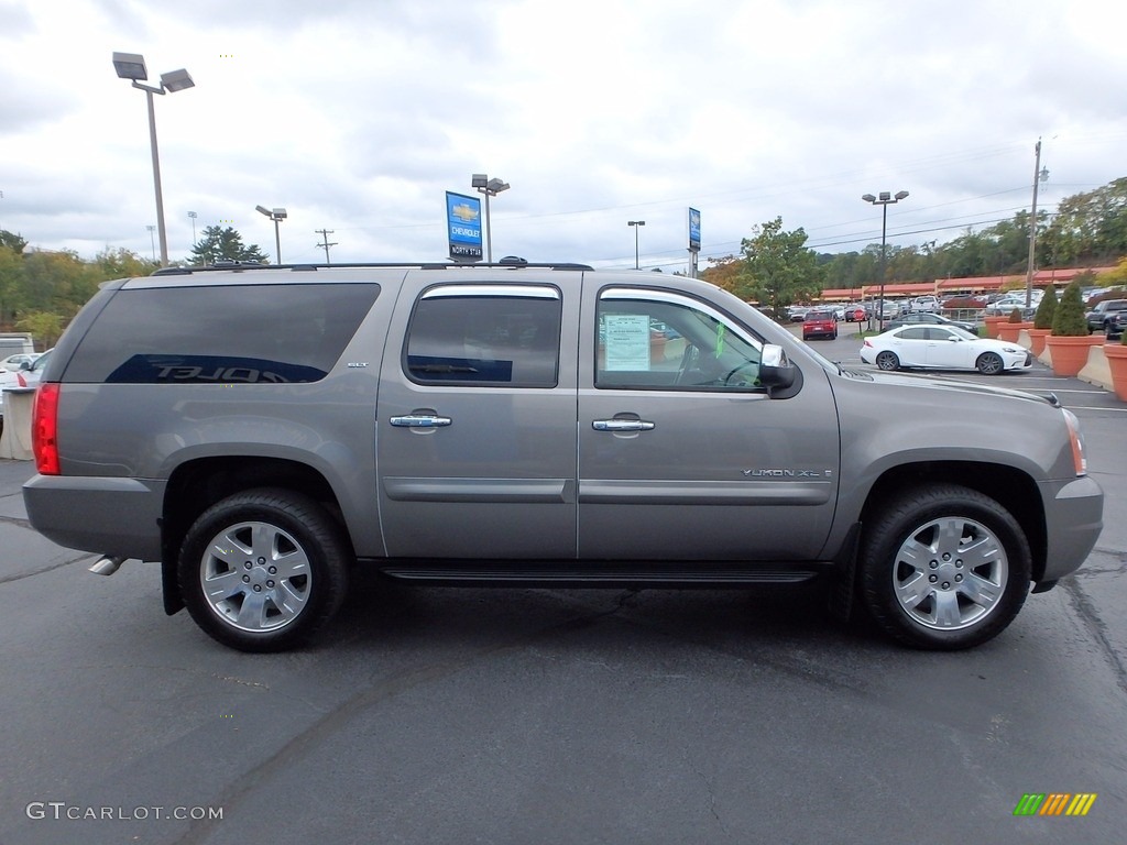 2008 Yukon XL SLT 4x4 - Steel Gray Metallic / Ebony photo #9