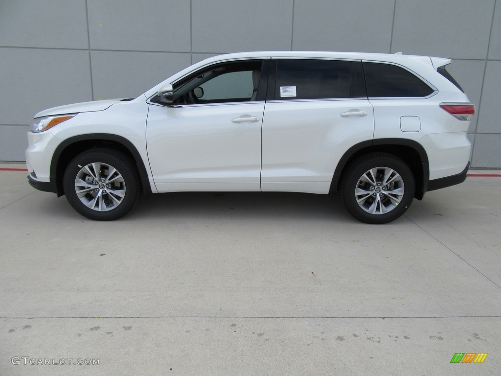 2016 Highlander LE Plus - Blizzard Pearl / Ash photo #6