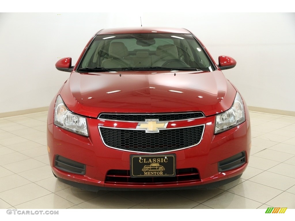2011 Cruze LTZ - Crystal Red Metallic Tintcoat / Cocoa/Light Neutral Leather photo #2