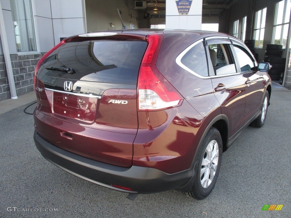 2014 CR-V EX AWD - Basque Red Pearl II / Gray photo #18