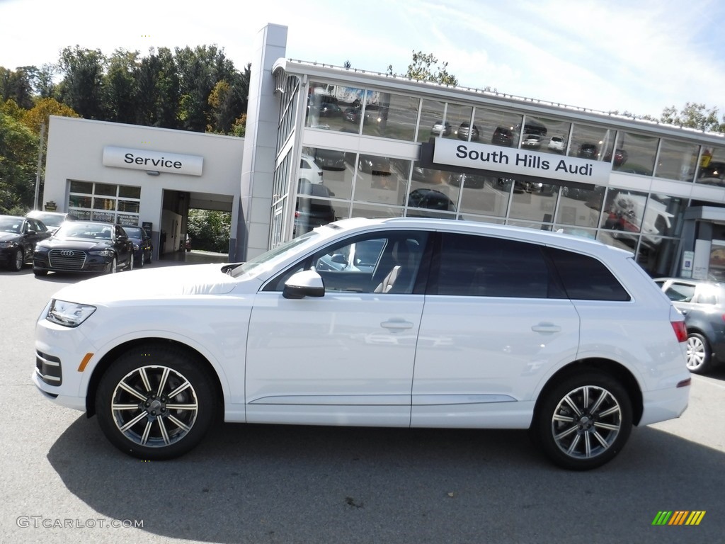 2017 Q7 3.0T quattro Premium Plus - Glacier White Metallic / Nougat Brown photo #2