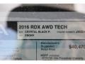 2017 Crystal Black Pearl Acura RDX Technology AWD  photo #49
