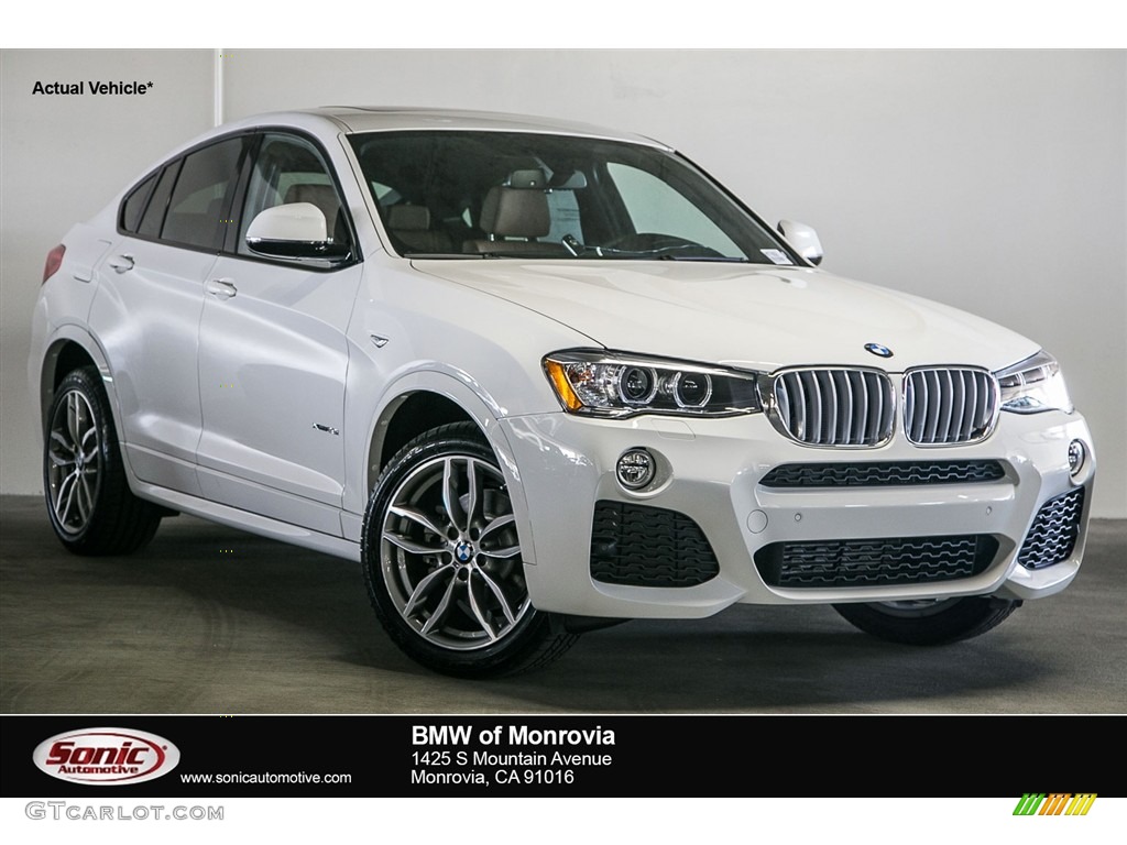 2017 X4 xDrive28i - Alpine White / Saddle Brown photo #1