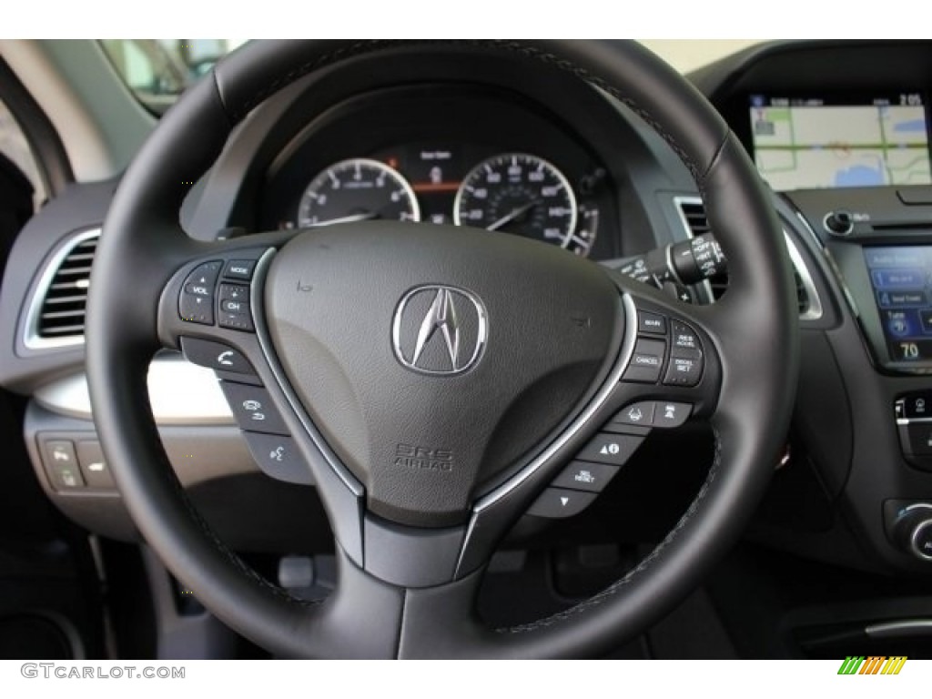 2017 Acura RDX Advance AWD Graystone Steering Wheel Photo #116375144