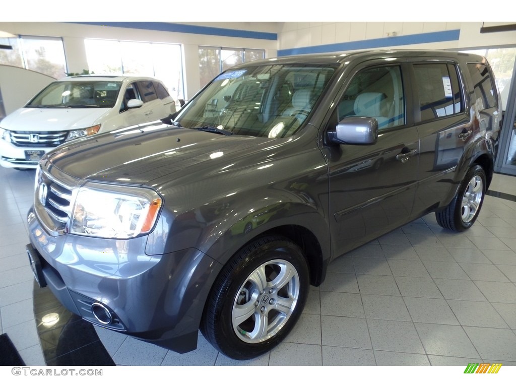 2015 Pilot EX 4WD - Modern Steel Metallic / Gray photo #1