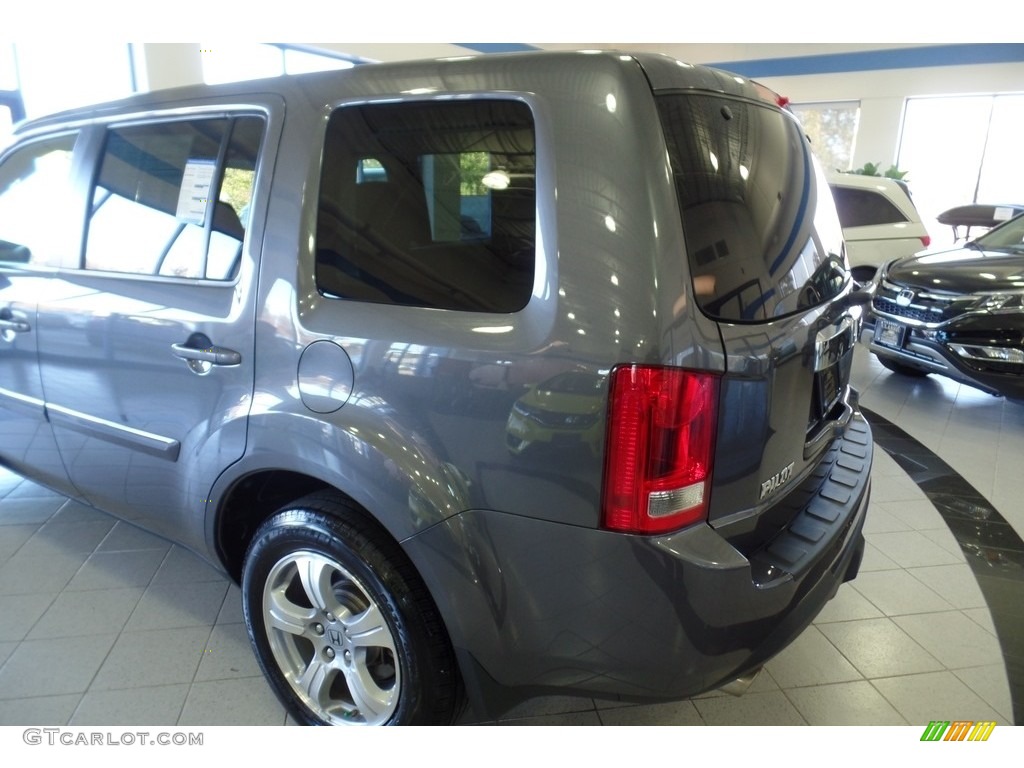 2015 Pilot EX 4WD - Modern Steel Metallic / Gray photo #7