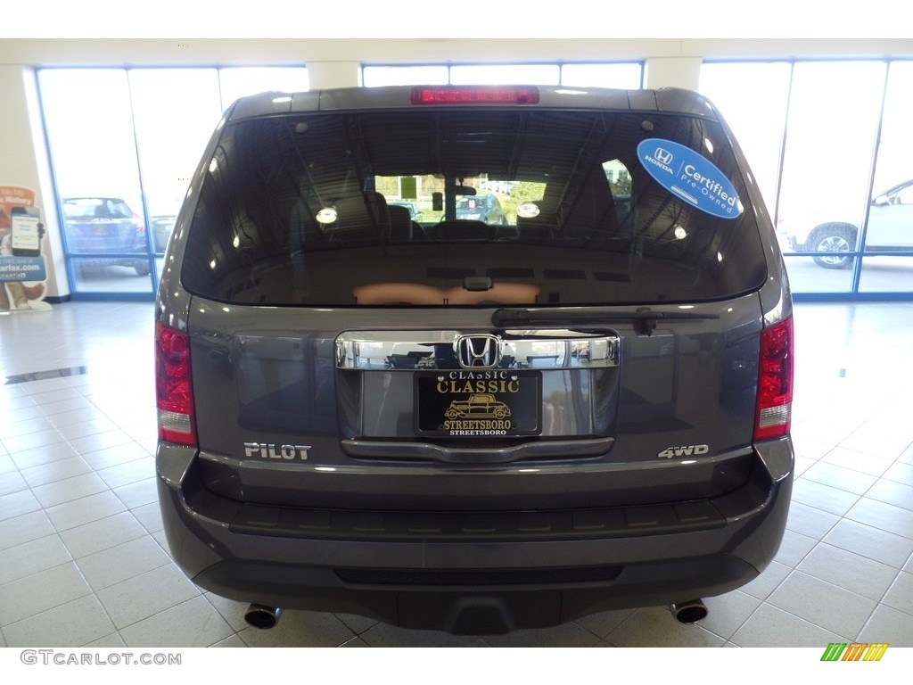 2015 Pilot EX 4WD - Modern Steel Metallic / Gray photo #12