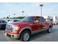 2011 Red Candy Metallic Ford F150 Lariat SuperCab  photo #7