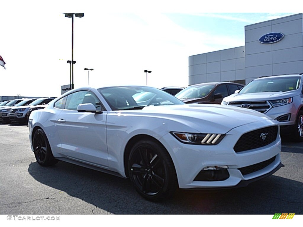 2017 Mustang Ecoboost Coupe - Oxford White / Ebony photo #1