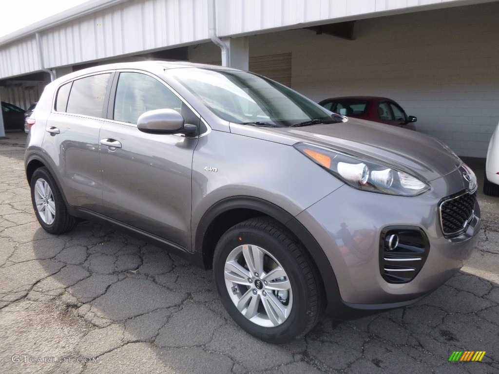 2017 Sportage LX AWD - Mineral Silver / Black photo #9