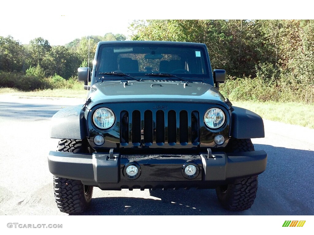 2017 Wrangler Willys Wheeler 4x4 - Rhino / Black photo #4