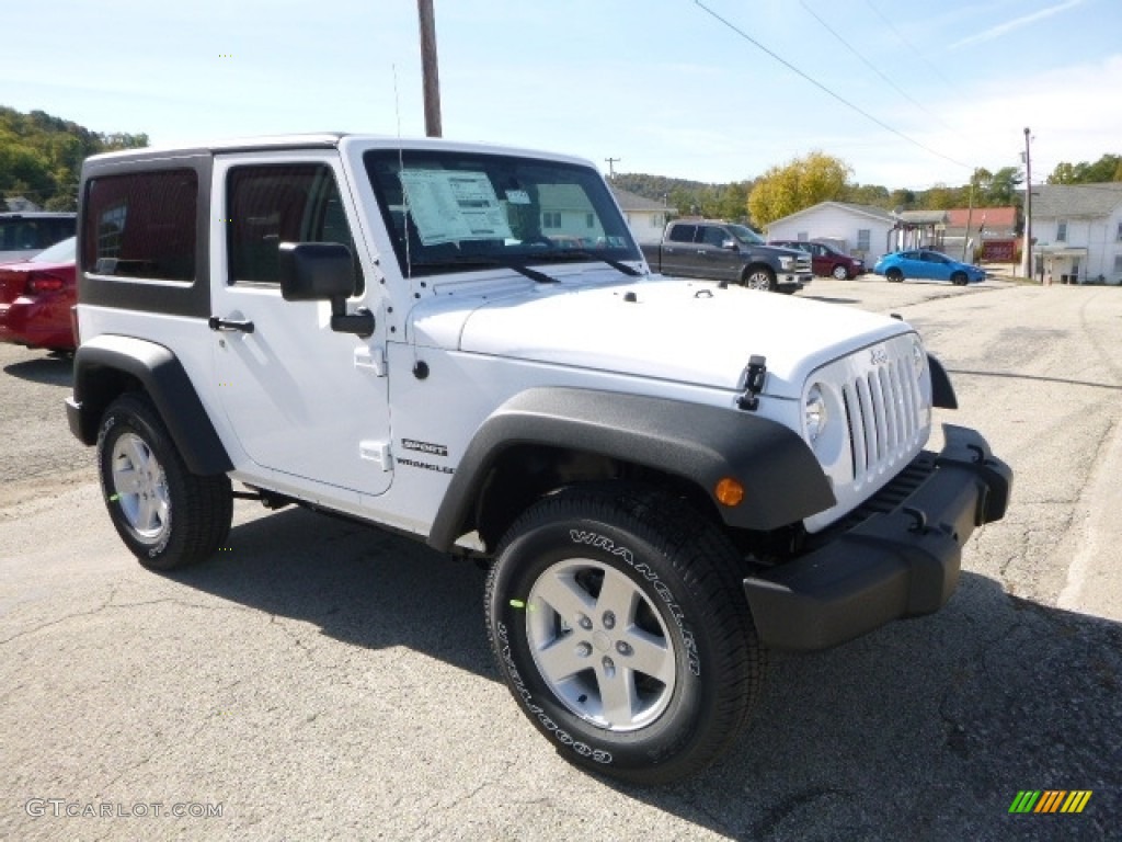 Bright White 2017 Jeep Wrangler Sport 4x4 Exterior Photo #116379857