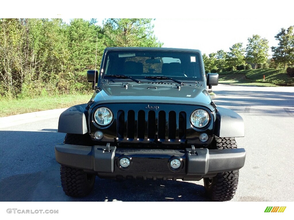 2017 Wrangler Willys Wheeler 4x4 - Rhino / Black photo #15