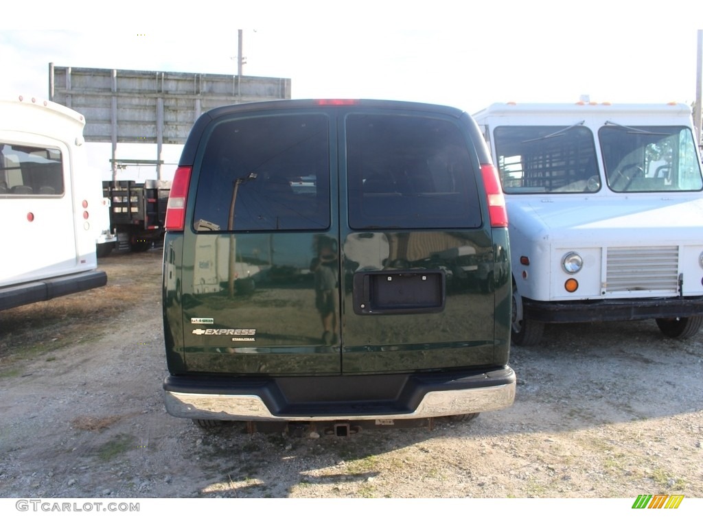 2011 Express LT 3500 Extended Passenger Van - Dark Green Metallic / Medium Pewter photo #5