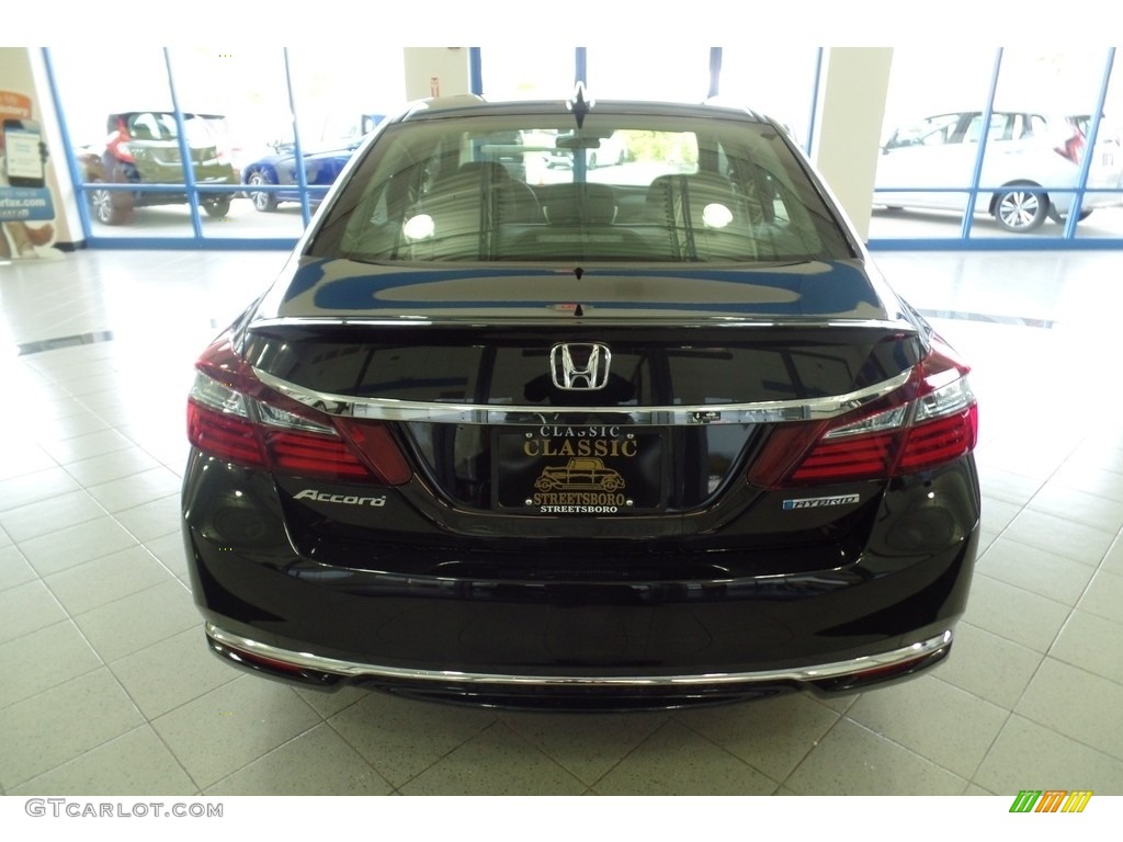 2017 Accord Hybrid Sedan - Crystal Black Pearl / Black photo #12