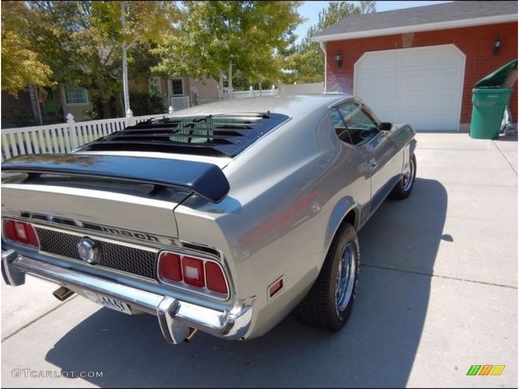 1973 Mustang Mach 1 Fastback - Light Pewter Metallic / Black photo #3