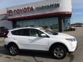 2015 Super White Toyota RAV4 XLE AWD  photo #2