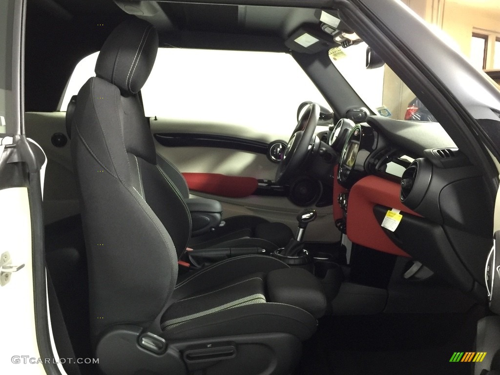 Double Stripe Carbon Black Interior 2017 Mini Convertible Cooper S Photo #116388395