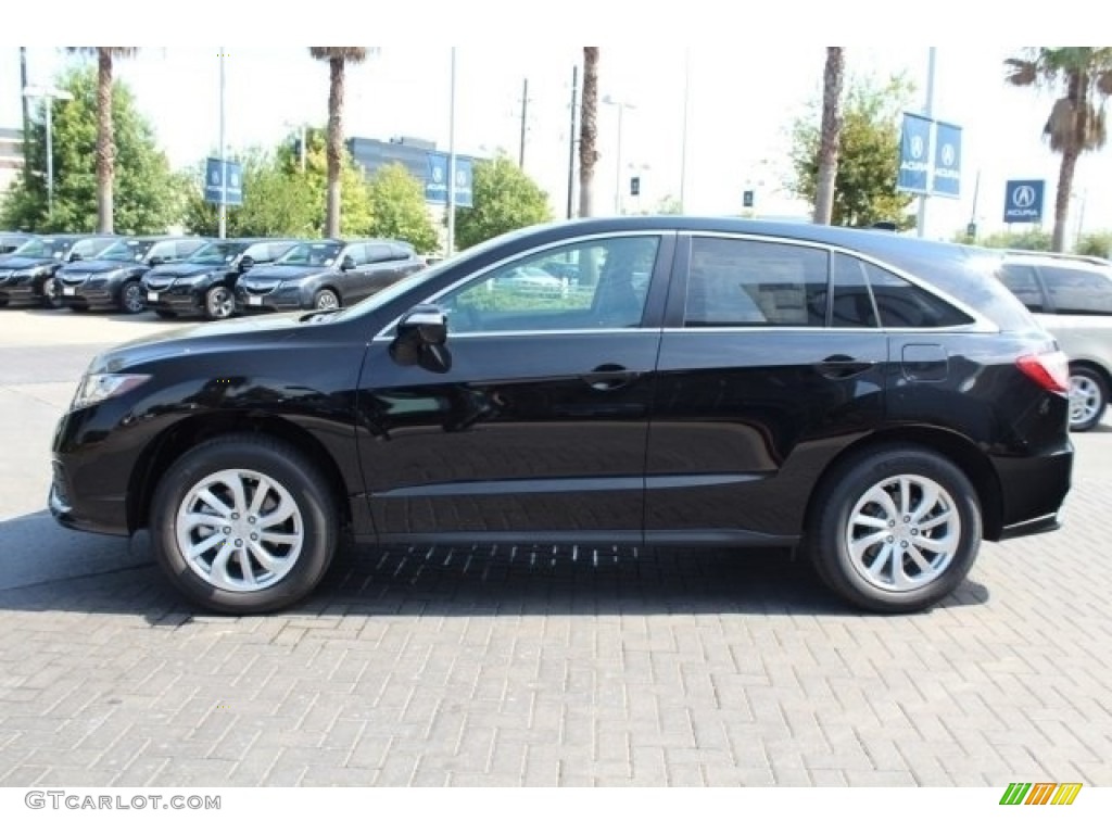 Crystal Black Pearl 2017 Acura RDX Standard RDX Model Exterior Photo #116388650