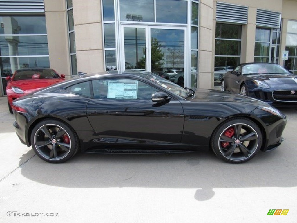 Ultimate Black 2017 Jaguar F-TYPE R AWD Coupe Exterior Photo #116388833